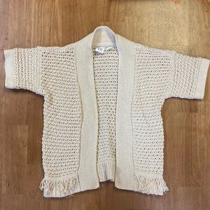 Open cardigan sweater girls